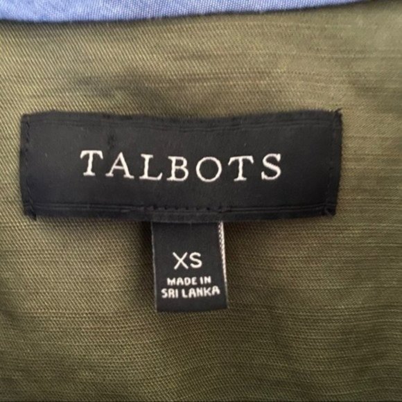 Talbots Pom Pom Trim Button-Down Jacket‎ Size XS - Picture 8 of 9